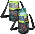 Water Bottle Carrier for Kids - Water Bottle Holder with Strap, Boys Girls Water Bottle Sling Bag for 10/12/14/16/18Oz Water Bottles Walking Hiking Camping
