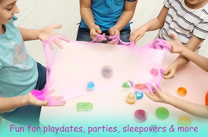 Slime Kit for Girls and Boys, Slime Activator with 2 Clear Glue, Slimes Making Kit, Great for Gifting and Party's