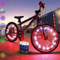 TINANA 2 Tire Pack LED Bike Wheel Lights Ultra Bright Waterproof Bicycle Spoke Lights Cycling Decoration Safety Warning Tire Strip Light for Kids Adults Night Riding
