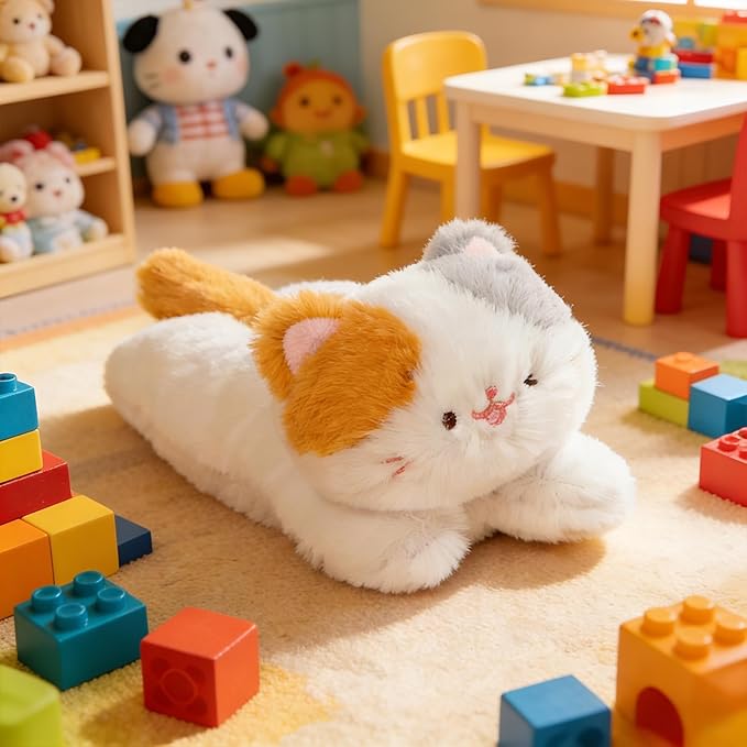 PEACH CAT Calico Cat Stuffed Animal Cute Kitten Plushies Small Plush Toys Gifts for Kids