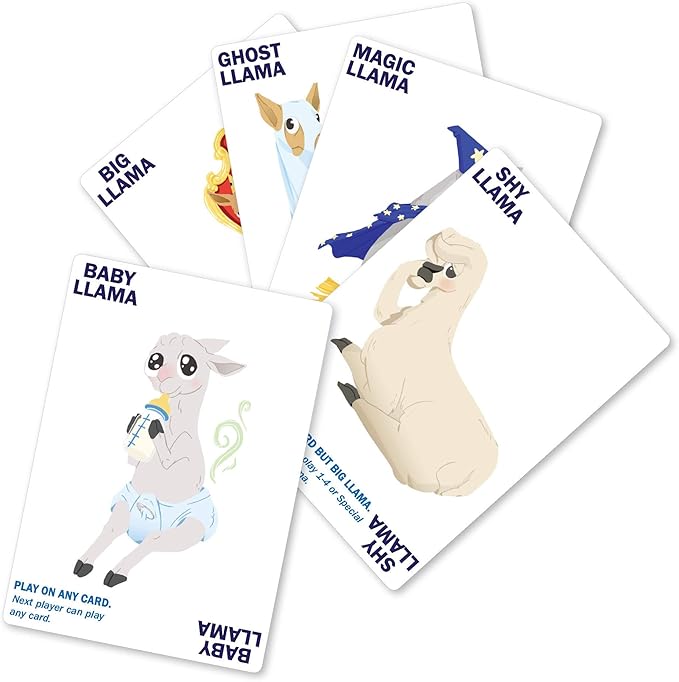 Llama Drama Family Card Game – Fast 15-Min Play, Ages 7+, 2-4 Players (Up to 8 with 2-Pack) – Easy, Hilarious Strategy & Luck for Game Nights