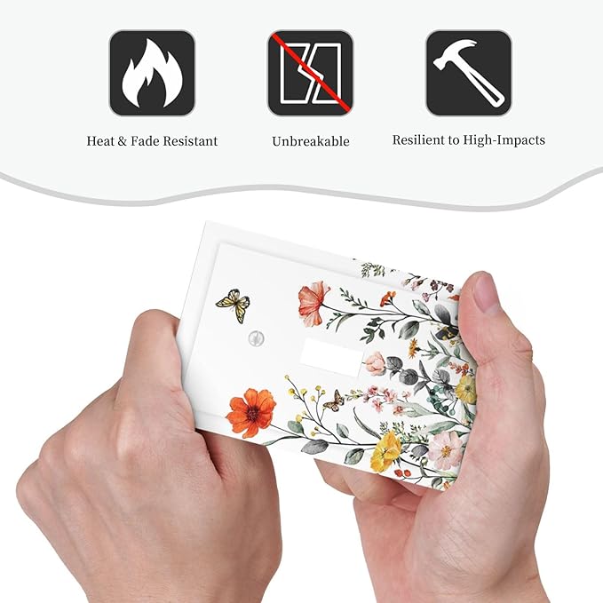 Vintage Floral Colorful Butterfly Wild Flowers Decorative Light Switch Cover 1-Gang Vibrant Spring Vibrant Blossom Single Toggle Wall Plate Electrical Device Outlet Switch Faceplate Cover Jumbo Size