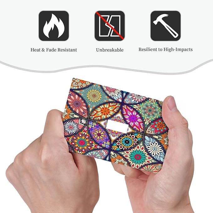 Bohemian Single Toggle Wall Plates Switchplate Covers Decorative 1 Gang Light Switch Covercolorful Vintage Floral Mandala Flower Faceplate for Kitchen Living Room Accessories Decor