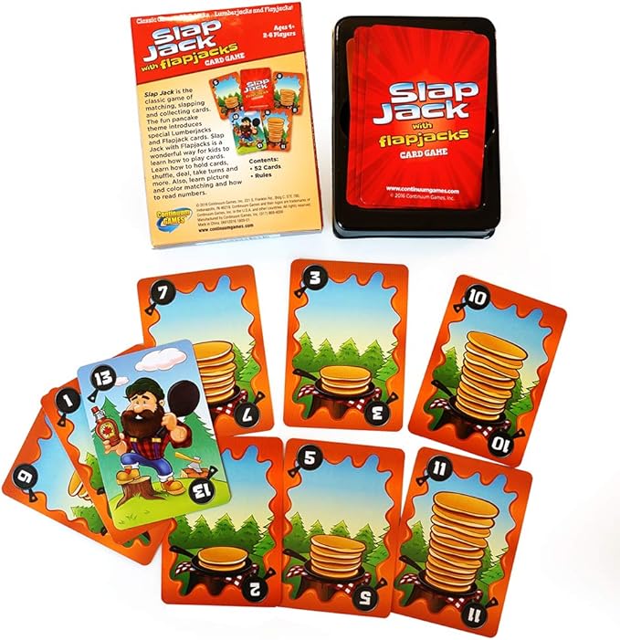 Continuum Games Slap Jack Flap Jacks Card Game - Kids Age 4 & Up