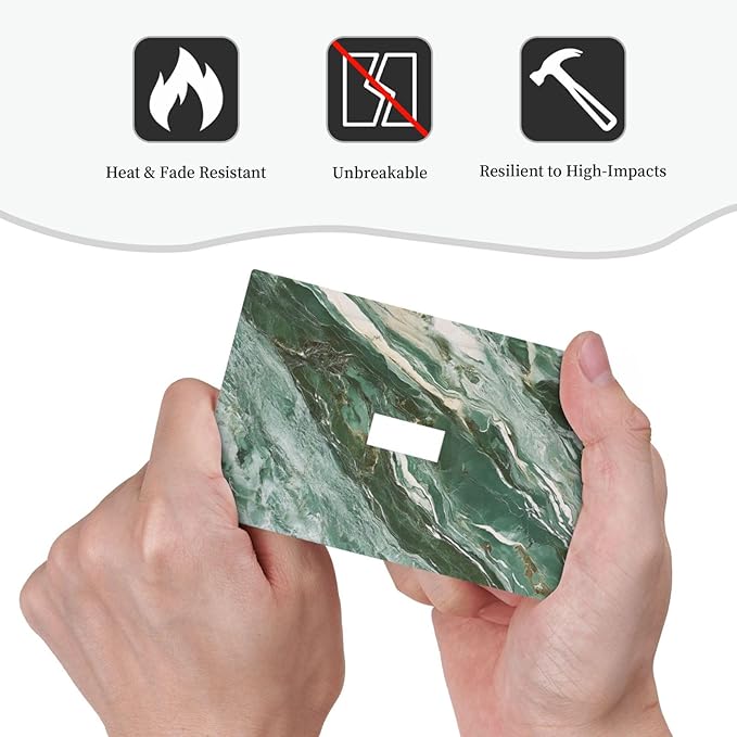 Decorative Switch Cover Plate with Modern Luxury Green Marble Texture Design Single Gang Toggle Switch Plate Light Switch Covers Artistic Faceplate for Kitchen Bathroom Decor
