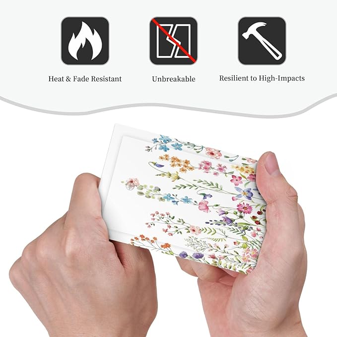 Boho Watercolor Wildflowers Floral Plants Flower Light Switch Cover Plate 1 Gang No Device Blank Electrical Wall Plates Faceplate Decorative Switch Plate Covers for Bedroom Living Room Decor