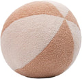 12 Inch Round Hugging Pillow Stuffed Ball Plush Toy Soft Plushies Throw Pillows Kids' First Plush Toys for Home Decor or Gift for Kids and Lovers (Cream & Beige)