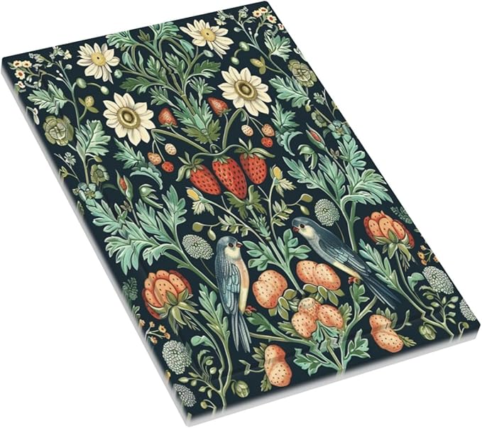 Light Switch Cover Strawberry Birds Flowers Plant Morris Floral Decorative Switch Plates 1 Gang Blank No Device Outlet Covers Electrical Wall Plates for Bathroom Bedroom Decor