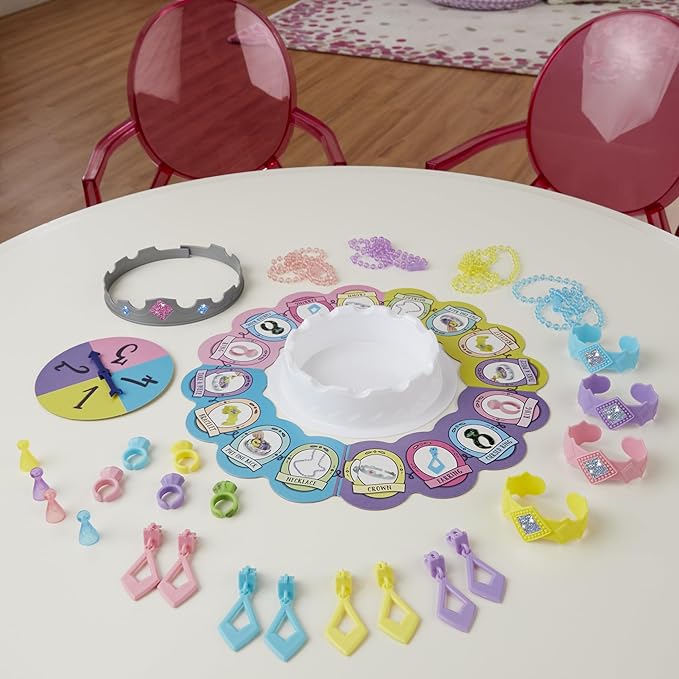 Pretty Pretty Princess Board Game, Classic Jewelry Dress-Up Games for Kids, Family Games for 2-4 Players, Kids Board Games, Ages 5 and Up