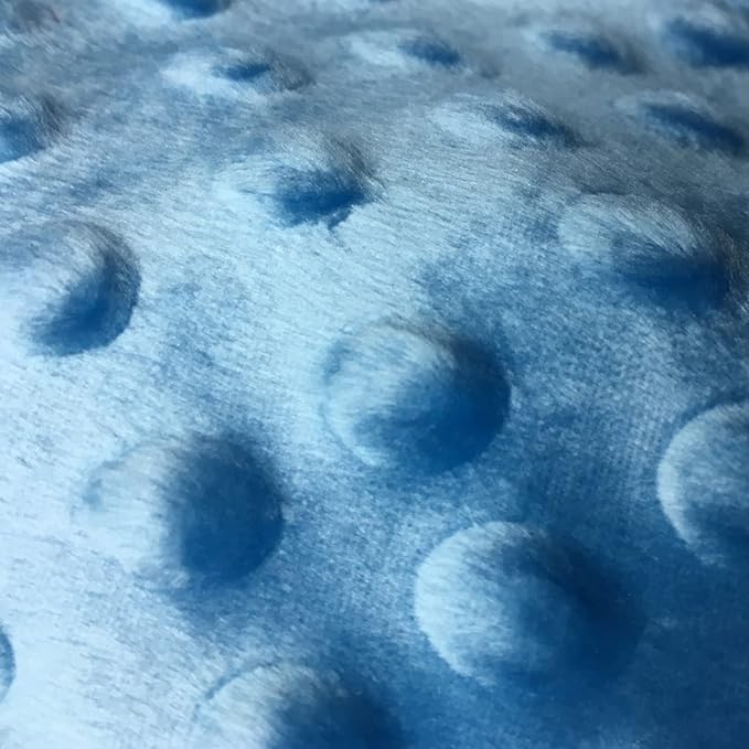 Lovey Baby Soft Plush Taggy Blanket - Minky Dot Comfort Appese Towel, Penguin Pattern, Newborn Toddler Gift, 9 x 9 inches - Blue