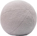 12 Inch Round Hugging Pillow Plush Toy Soft Plushies Throw Pillows Kids' First Ball Plush Toys for Home Decor Or Gift for Kids and Lovers (Gray)