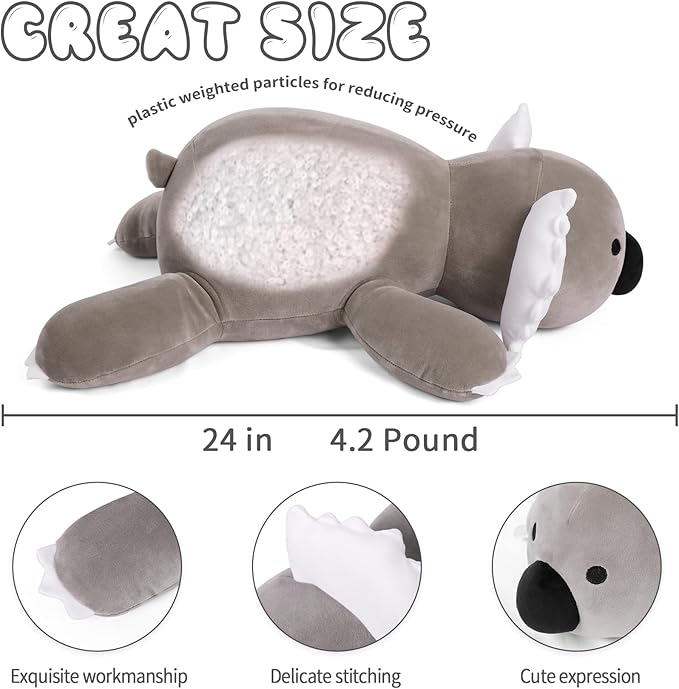 24in 4.2lbs Koala Weighted Stuffed Animals, Koala Stuffed Animal, Comfortable Weighted Plush Gifts for Girls, Boys, Kids and Adults