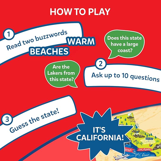 Skillmatics Guess in 10 States of America, Educational Travel Toys for Boys, Girls, and Kids Who Love Card Games, Board Games, Geography and History, Gifts for Ages 8, 9, 10 and Up