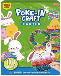 ATFUNSHOP 10 Packs Poke in Crafts Art Easter Basket Stuffers, Mess Free Kids Paper Activites, Easter Gifts for Boys and Girls 4 5 6 7 8 9 Years Old, DIY Eggs & Bunny Toys