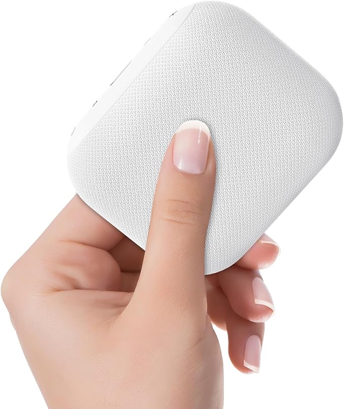 ANJANK Mini Travel White Noise Machine for Adults, Portable Sound Machine, 20 Soothing Sounds, Powerful Battery, 30-Level Volume, Sleep Timer, Noise Maker for Baby Kids Sleeping, Gifts, Home