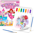 SOCOLER Paint with Water Coloring Books for Toddlers,Unicorn Theme Mess Free Watercolor Painting Papers for Kids Water Color Paint Kit Art Craft Gift for Ages 1-3, 4-8