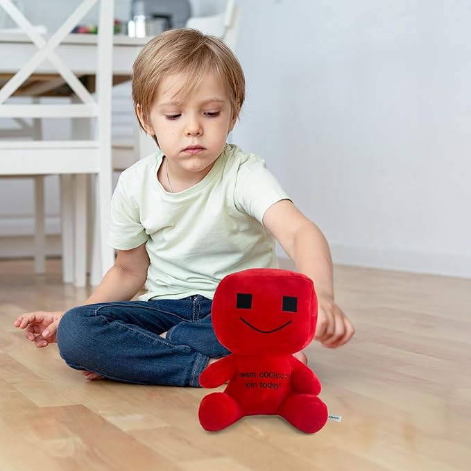 Forsaken Cool Kid Red Plush Toy – Soft Red Character Plush Stuffed Animal, Cute Forsaken Game Collectible Plushie Gift for Kids and Gamers