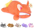 Onsoyours Original Red Wheat Fox Weighted Stuffed Animal, Cute Weighted Positive Fox Plush Pillow Toy Soft Plushies Gift for Kids & Adults（9.8", 1.0 Lbs）