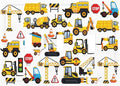 Truck Car Vehicle Transport Decorative 3 Gang Light Switch Cover Cartoon Construction Kids Boys Girls Nursery Bedroom Classroom Triple Toggle Outlet Electrical Switch Socket Plug Face Plate Cover