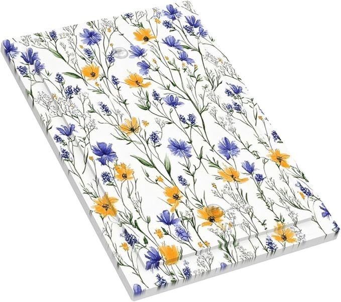 Light Switch Cover Plate Floral Colorful Green Leaf Wildflower 1 Gang No Device Blank Electrical Wall Plates Faceplate Decorative Switch Plate For Bed Room Living Room Decor