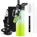 RAYMYLO Insulated Water Bottle 20 oz, Triple Wall Vacuum Stainless Steel (Cold for 24Hrs, Hot for 12Hrs), Leak Proof & Non-BPA, Kids Water Bottle Jug for School with Straw Spout Lids