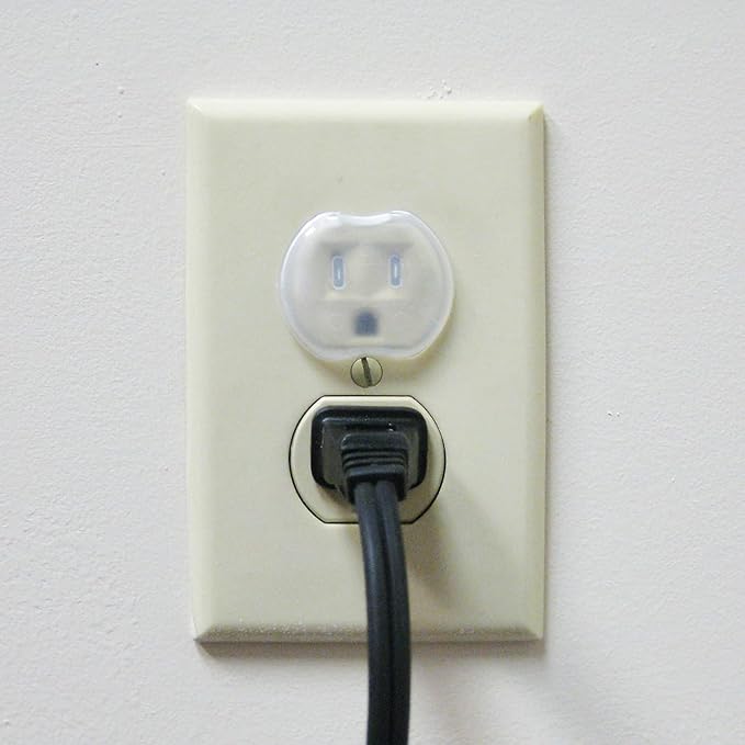 Dreambaby Plastic Baby Safety Outlet Plug Covers - 48 Pack - Outlet Covers Baby Proofing