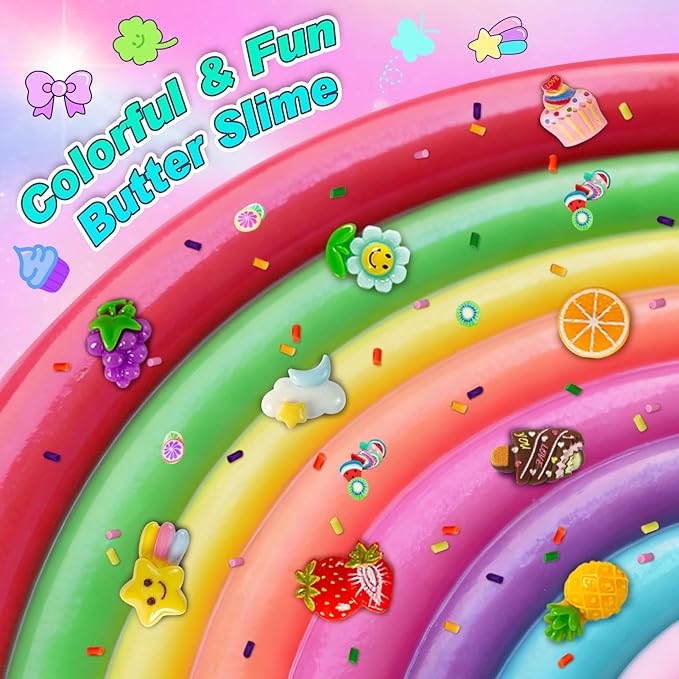 30 Pack Butter Slime Kit for Kids, Slime Toys for Boys & Girls, Scented DIY Slime Toy for Party Favor, Soft and Non-Sticky, Birthday Easter Gifts Prize for Girl Boys Kids 6 7 8 9 10 11 12