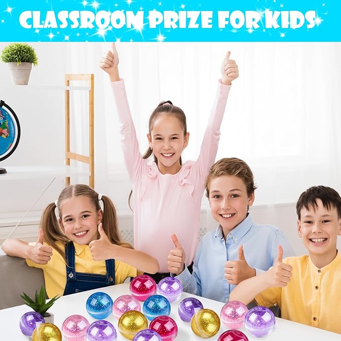 24 Pack Slime Kit for Kids -No Messy Glitter Clear Slime Kit for Girls 8-12 with Sequins, Non Sticky Stress Relief Toy for Kid & Adult, Princess Toys, Party Favors, Classroom Prizes
