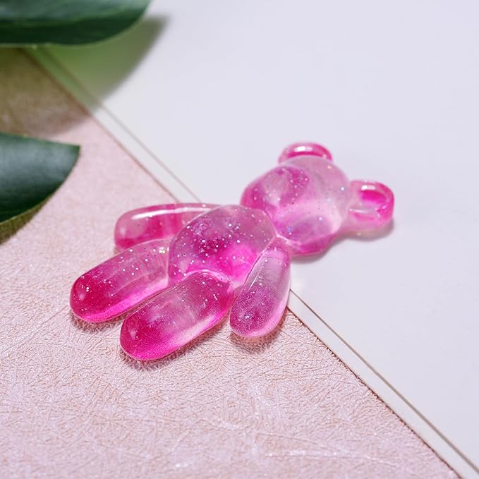 Aesnefe Pocket Worry Bear Hug, Anxiety Relief Keepsake, Mental Health Encouragement Gift, Emotional Support Token, Stress Comfort Gift for Teens & Adults, Galaxy Pink
