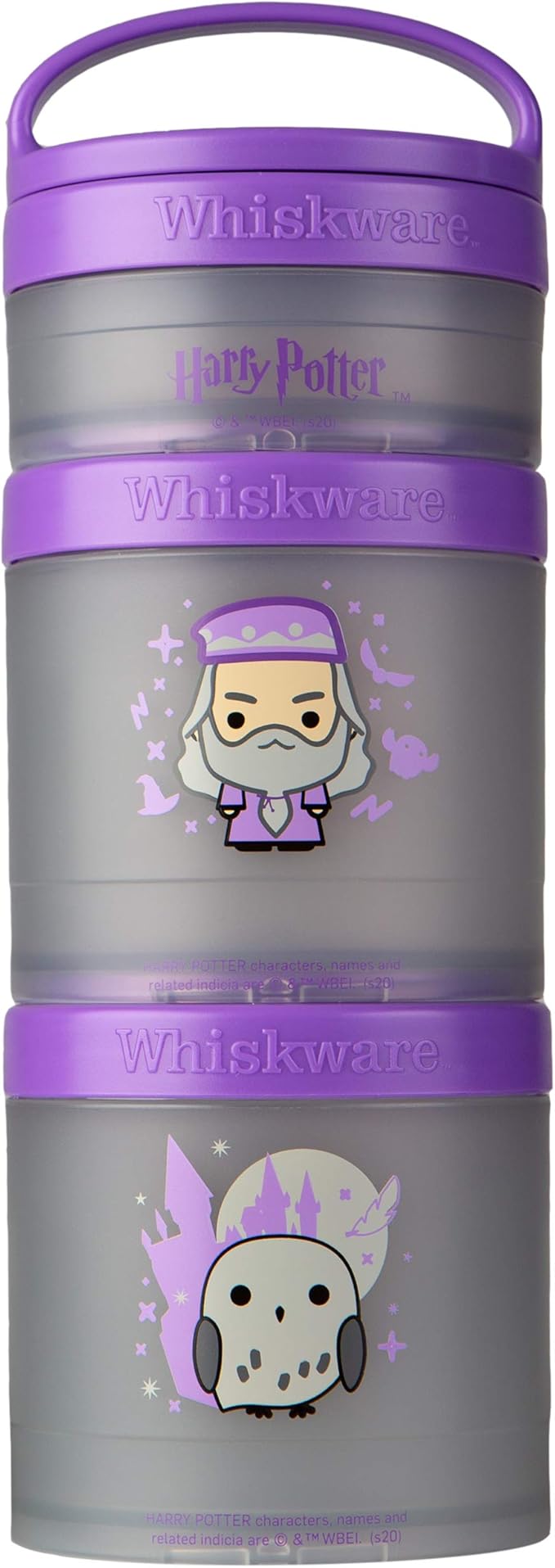 Whiskware Harry Potter Stackable Snack Pack, Dumbledore and Hedwig
