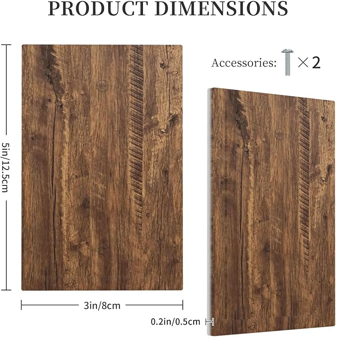 Rustic Old Wood Brown Crack Tree Tumor Print Light Switch Cover Plate 1 Gang No Device Blank Electrical Wall Plates Faceplate Decorative Switch Plate Covers for Farmhouse Home Decor