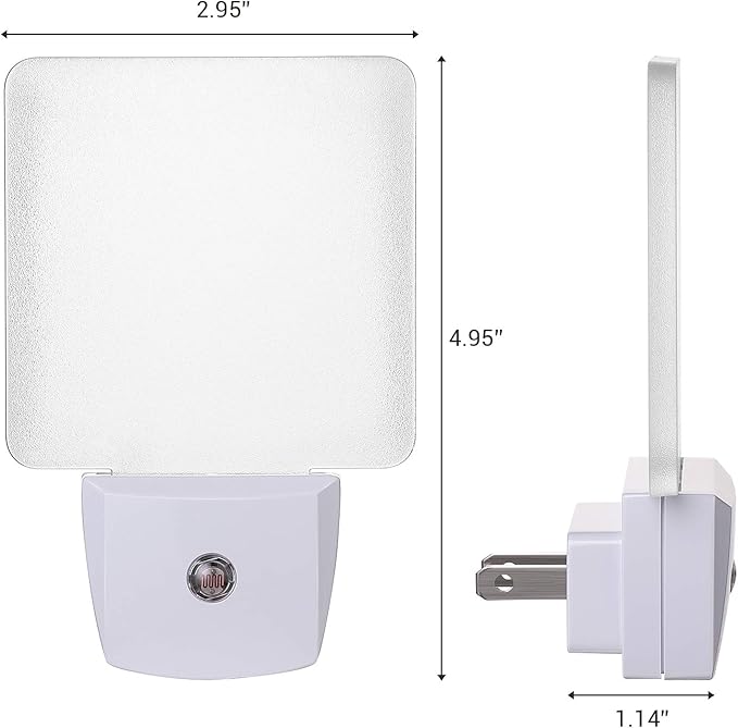 DEWENWILS Night Lights Plug into Wall, LED Night Lights for Kids, Dusk to Dawn Sensor, 3000K Warm Nightlight for Nursery Room, Bathroom, Hallway, Kitchen, Frosted Acrylic Shade, 4 Pack