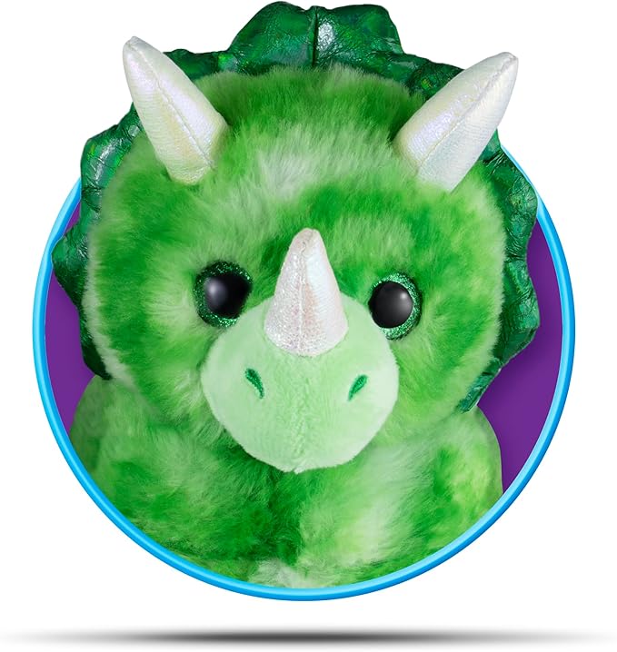 Cloudz Kids Super Soft N' Cuddly Animal Airplane Travel Neck Pillow! Keep Children Comfy and Supported with a Buddy While Traveling or just Resting at Home - Green Dino