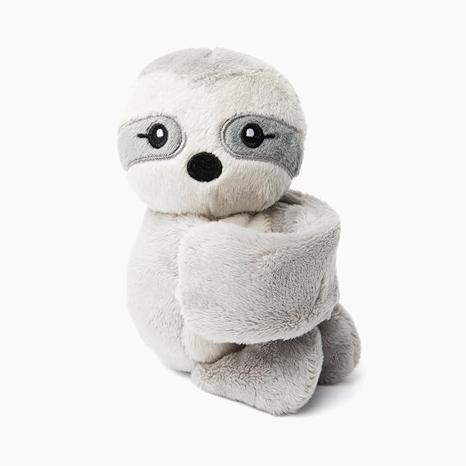 HUGIMALS Hug Babies Sam the Sloth Cute Mini Plush Stuffed Animal Bracelet for Kids | Soft & Cuddly Portable Comfort Adorable On-The-Go Companion for Travel School & Adventures Ages 2+