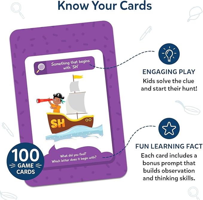 Skillmatics Indoor & Outdoor Scavenger Hunt Card Game - Found It, Educational Game Collections, Gifts for Kids, Boys, Girls and Families, for Ages 4, 5, 6, 7, Perfect for Home, School, Playdates