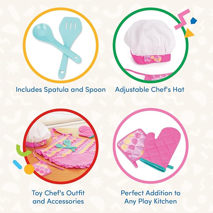 Battat – Play Circle – Kitchen Toys for Toddlers – Baking Set – Chef's Hat & Apron – Pretend Play – 3+ Years