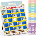 Matching Memory Game for Kids Age 3 4 5 6 7 8 Year Old, Travel Toy for Boys Girls, Board Games for 4-6, Road Trip Essentials for Toddler, Airplane/ Car/ Camping Activity,Christmas Birthday Gifts