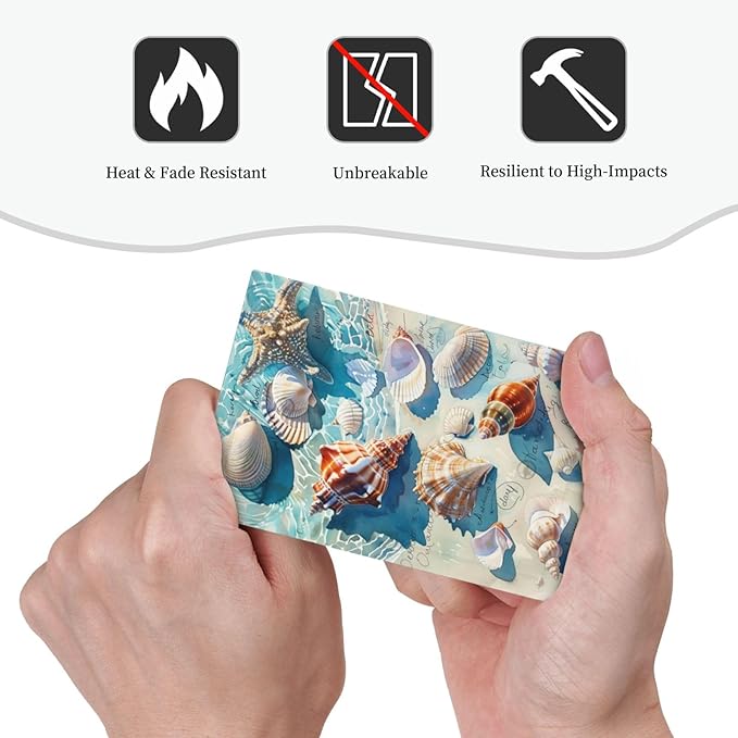 Light Switch Cover Plate Ocean Waves Starfish Conch Scallop Shell 1 Gang No Device Blank Electrical Wall Plates Faceplate Decorative Switch Plate For Kids Room Nursery Decor