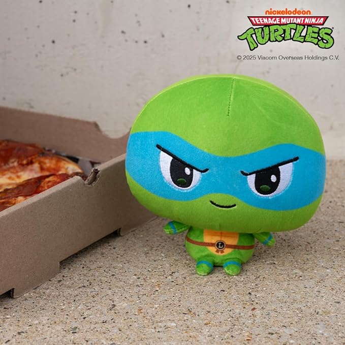 TeeTurtle Cloudheads Leonardo Plush - 5-Inch Official Teenage Mutant Ninja Turtles Stuffed Animal with Embroidered Details - Soft Cuddly Plush Toys for Kids, Teens, and Adults