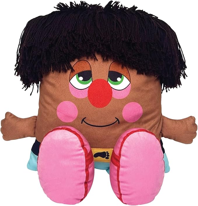 Big Shoe Plush - 2-in-1 Toy & Pillow, 80's Nostalgic Plush Pal Reimagined, Soft Stuffed Rectangular Character, Cozy Nap & Play Design