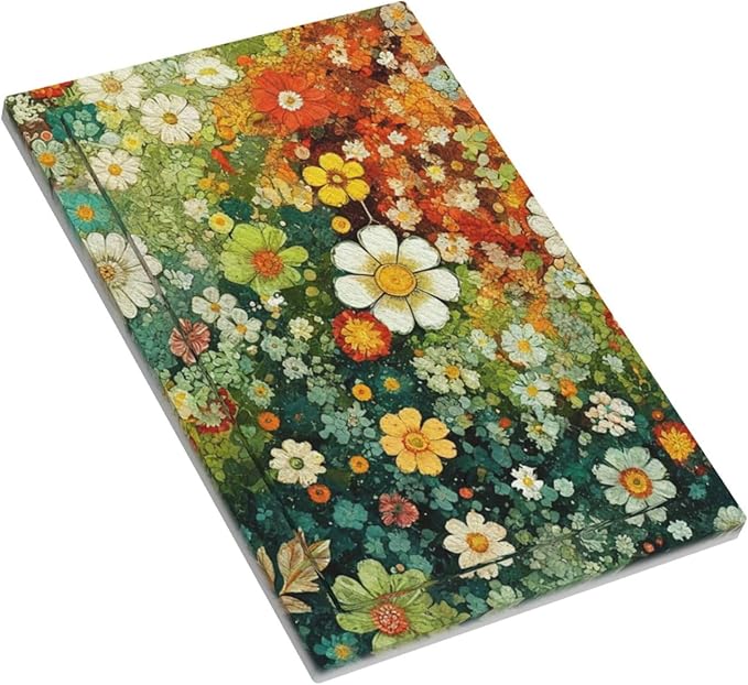 Light Switch Cover Colorful Flowers Green Plants Meadow Floral Decorative Switch Plates 1 Gang Blank No Device Outlet Covers Electrical Wall Plates for Bathroom Bedroom Decor