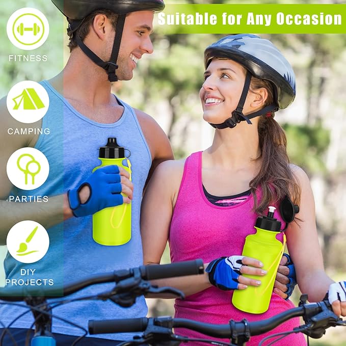 Zubebe 36 Pcs Sports Water Bottles Bulk Squeeze Reusable Bpa-free Plastic Water Bottles End of the Year Gifts Summer Gifts for Students School Travel Hiking Cycling Event Team Gift