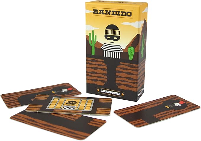 Bandido Card Game - Cooperative Strategy and Route Building Fun! Fun Family Adventure Game for Kids & Adults, Ages 6+, 1-4 Players, 15 Minute Playtime, Made by Helvetiq