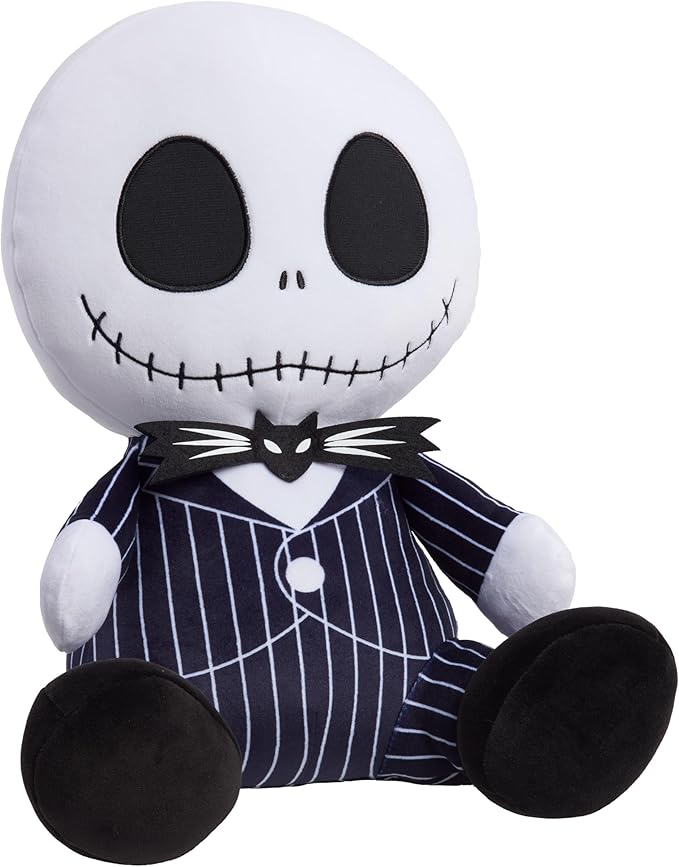 Disney Tim Burton’s The Nightmare Before Christmas Jack Skellington Comfort Weighted Plush, Kids Toys for Ages 3 Up by Just Play