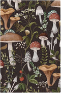 Vintage Boho Hippie Plant Mushroom 1 Gang No Device Wall Plate Decorative Blank Light Switch Cover Switchplate Electrical Faceplate for Bathroom Home Bedroom Art Decor