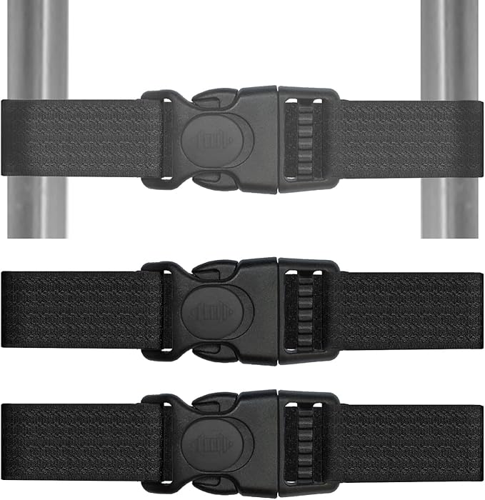 French Door Fridge Lock Pantry Lock for Refrigerators Cabinets RV Cable Tie Best Gifts for Child Safety Products Black 2 Count (Pack of 1) (Black, 1X16 in)