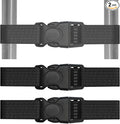 French Door Fridge Lock Pantry Lock for Refrigerators Cabinets RV Cable Tie Best Gifts for Child Safety Products Black 2 Count (Pack of 1) (Black, 1X16 in)