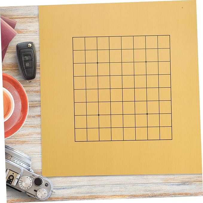 Toddmomy 2Pcs Double Sided Go Chessboard Wooden Travel Chess for Family Educational Game for Anytime Anywhere Play