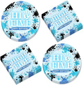 CHUNNIN 50Pcs Hi Five Birthday Plates and Napkins 5th Bday Party Decorations Blue High 5 Year Old Paper Dessert Cake Plates Tableware Set Serve 25 Guests for Kids Boys Girls Birthday Party Supplies