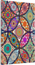 Bohemian Single Blank Wall Plates Decorative Light Switch Cover colorful Vintage Floral Mandala Flower No Device Faceplate for Bathroom Bedroom Home Decorate